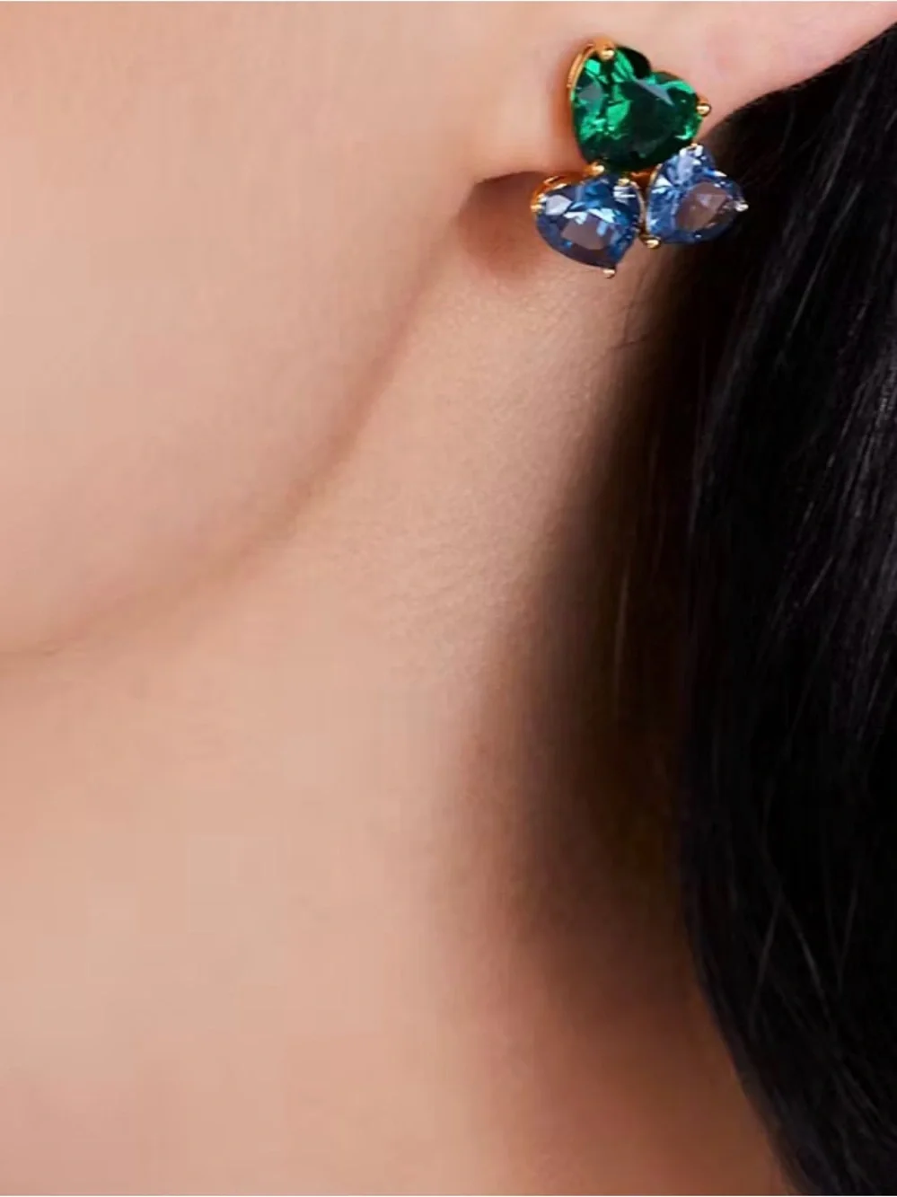 $98 KATE SPADE My Love Heart Cluster Studs NEW